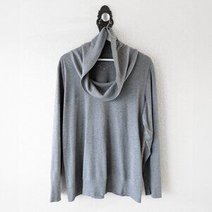 Sonoma Size XL Gray Cowlneck Sweater Long Sleeve Cotton Blend Pullover